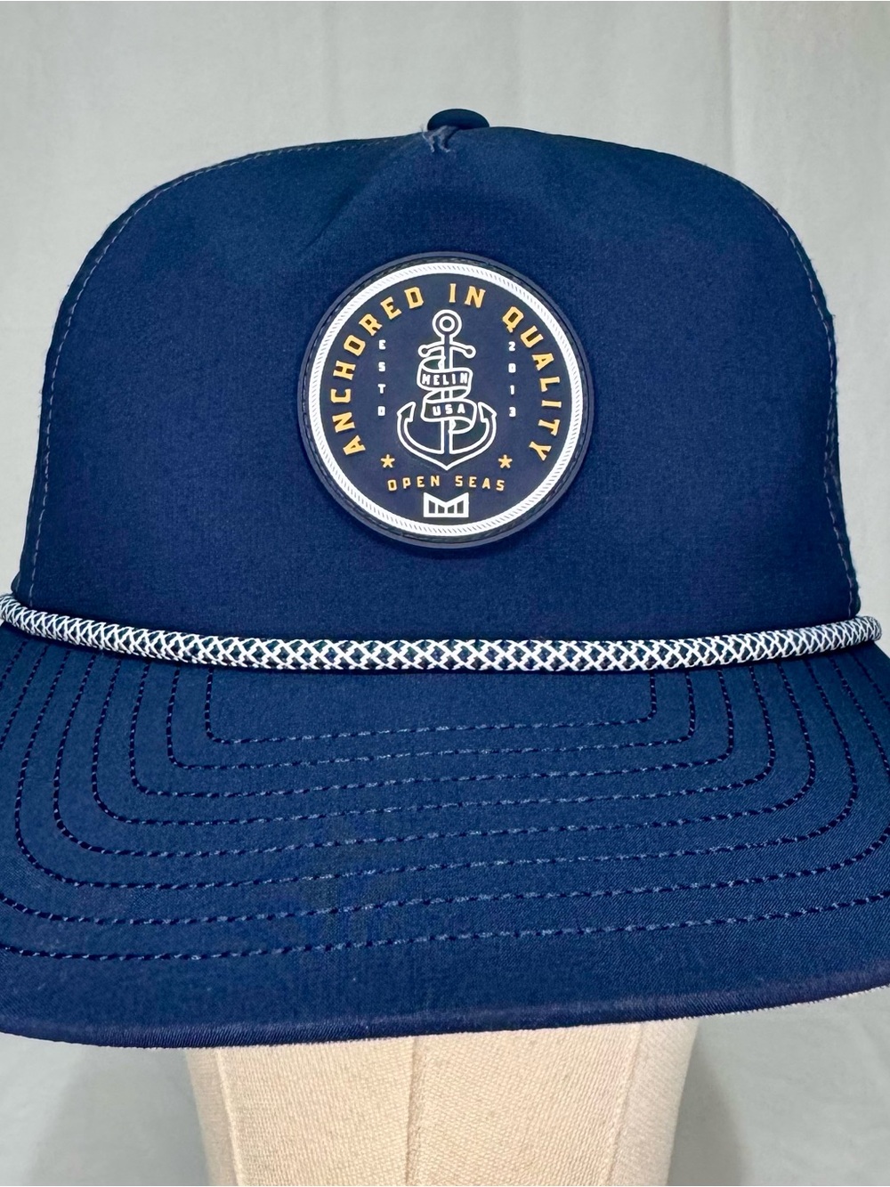 MELIN Coronado Anchored Hydro Roped Retro SnapBack Navy Blue Hat Cap